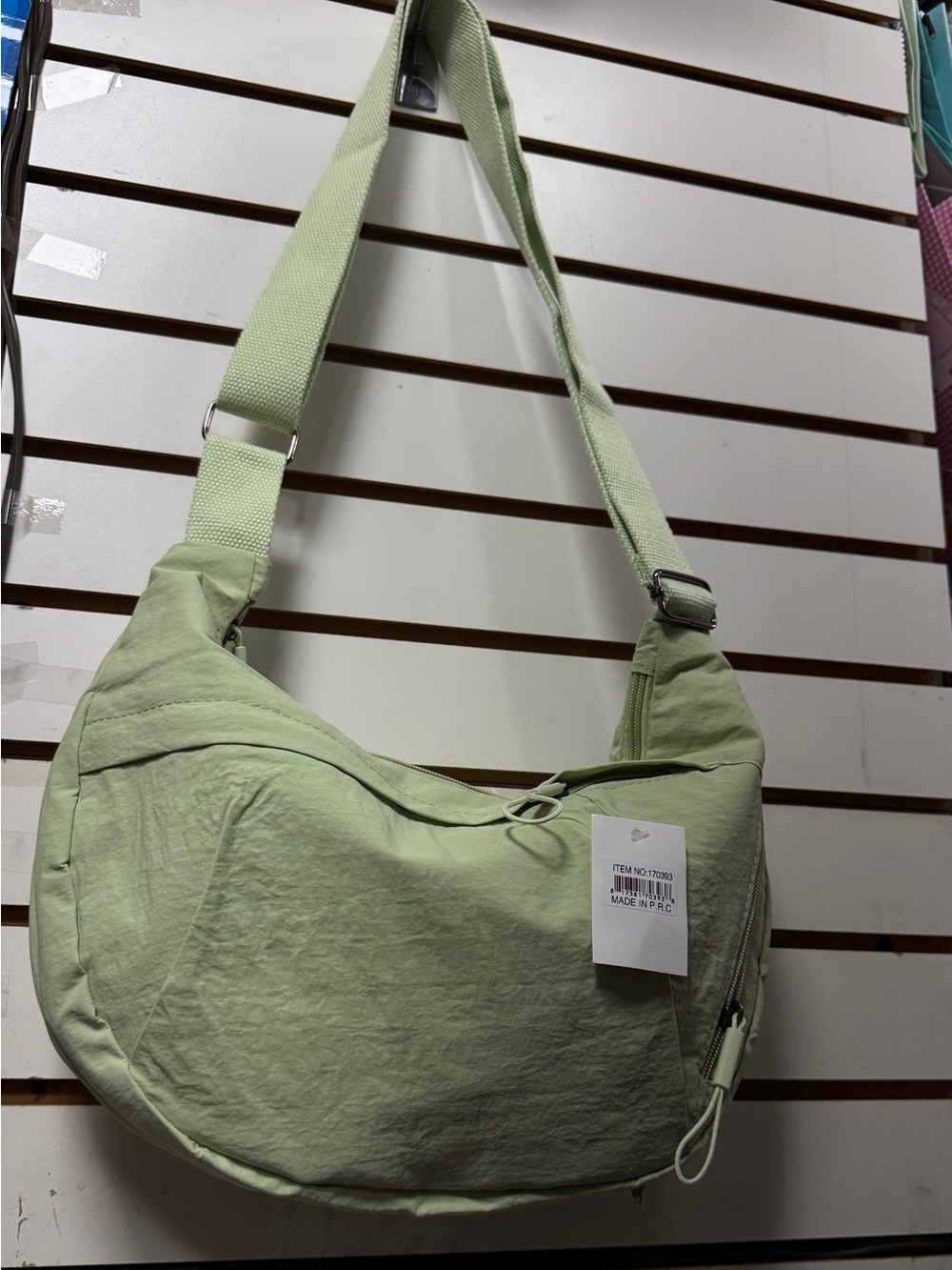 Women's green crossbody shoulder bag~New
